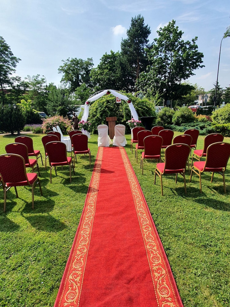 Outdoor wedding area