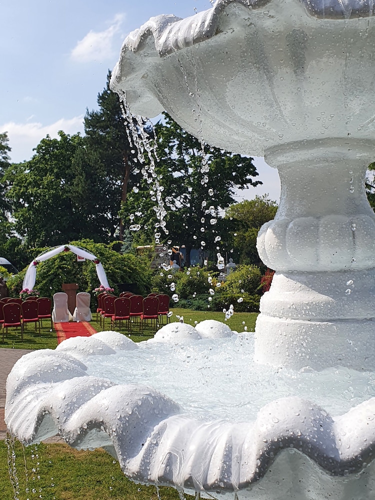 Outdoor wedding area