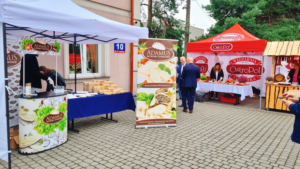 Outdoor banquet area