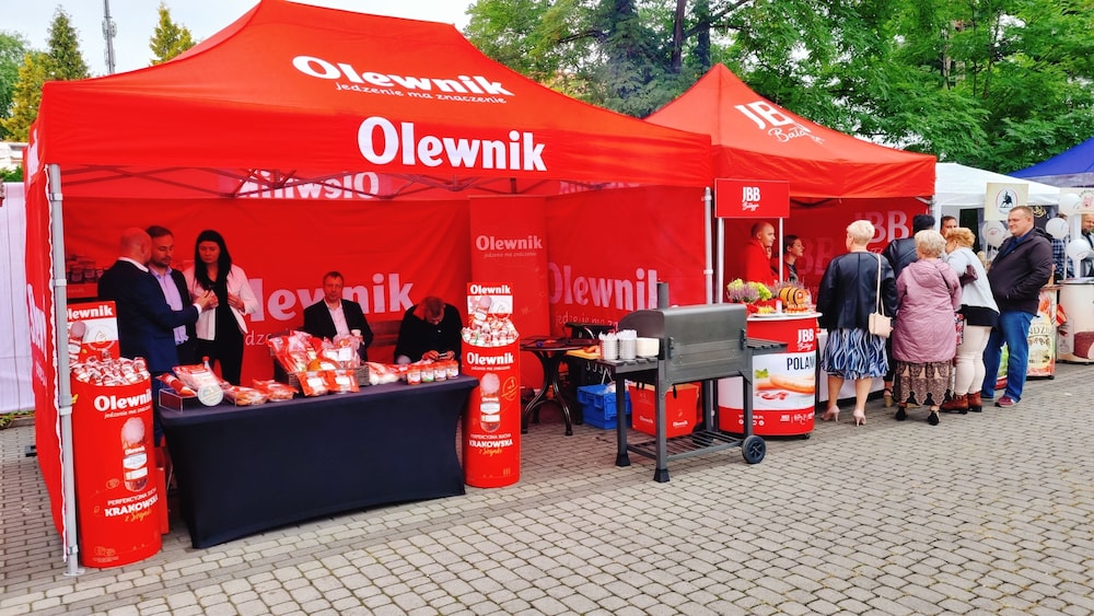 Outdoor banquet area