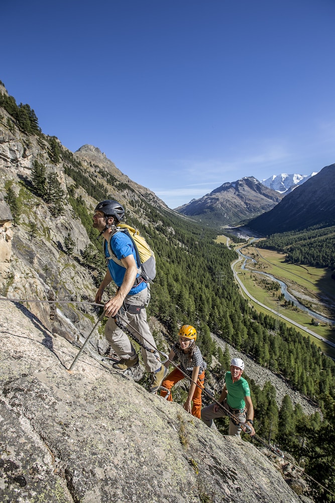 Outdoor rock climbing