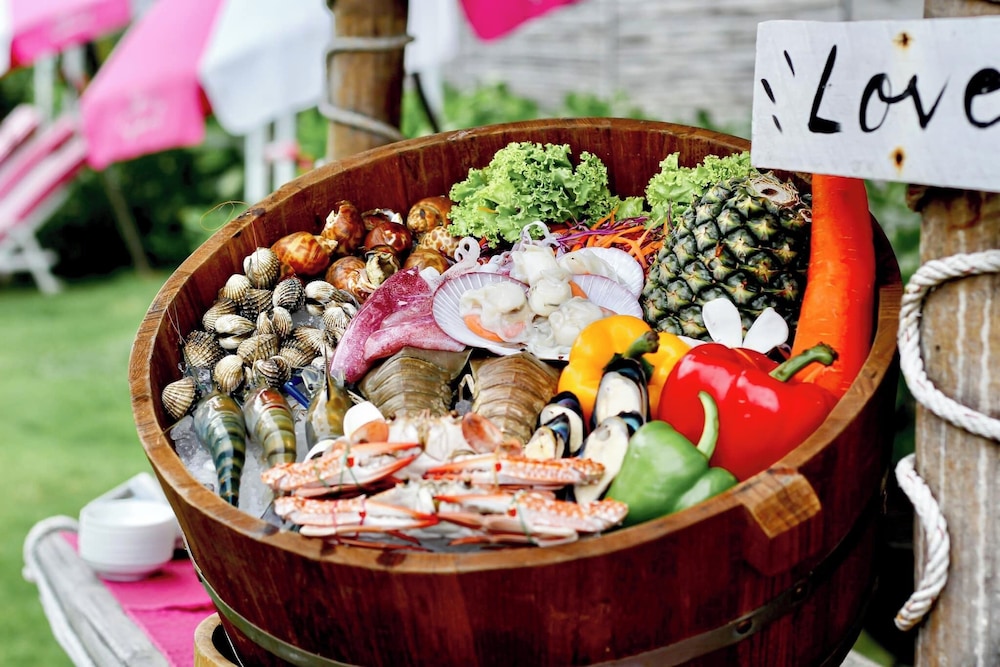 Outdoor wedding area