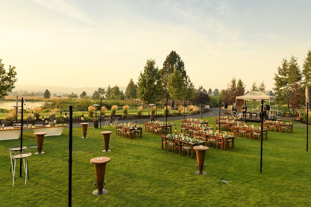 Outdoor wedding area