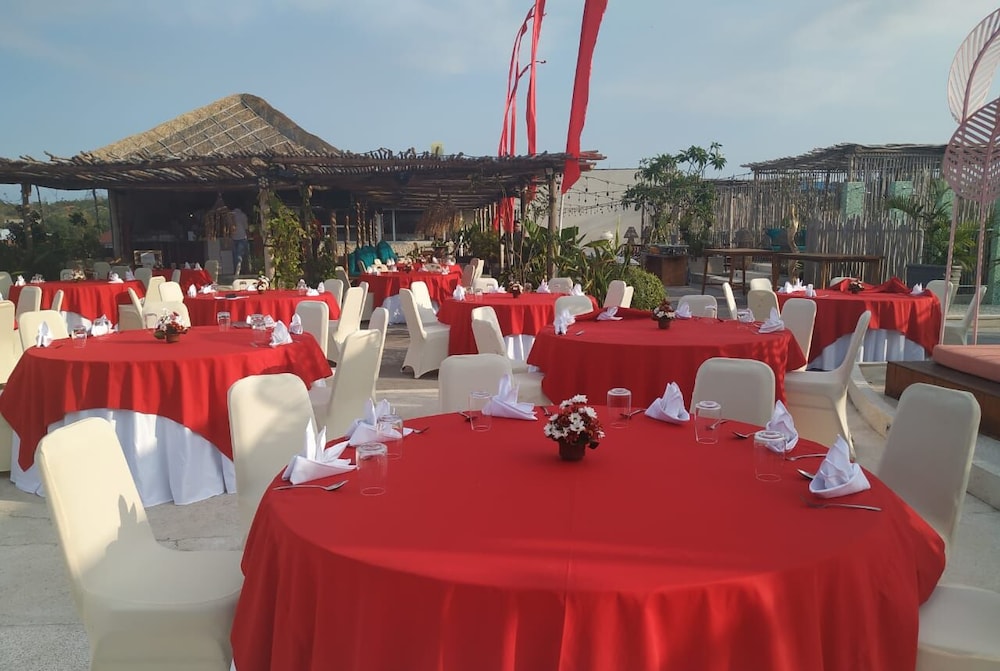 Outdoor wedding area