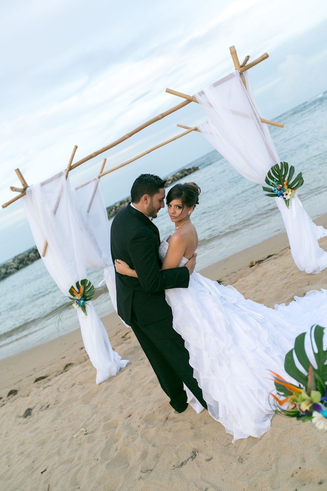 Outdoor wedding area