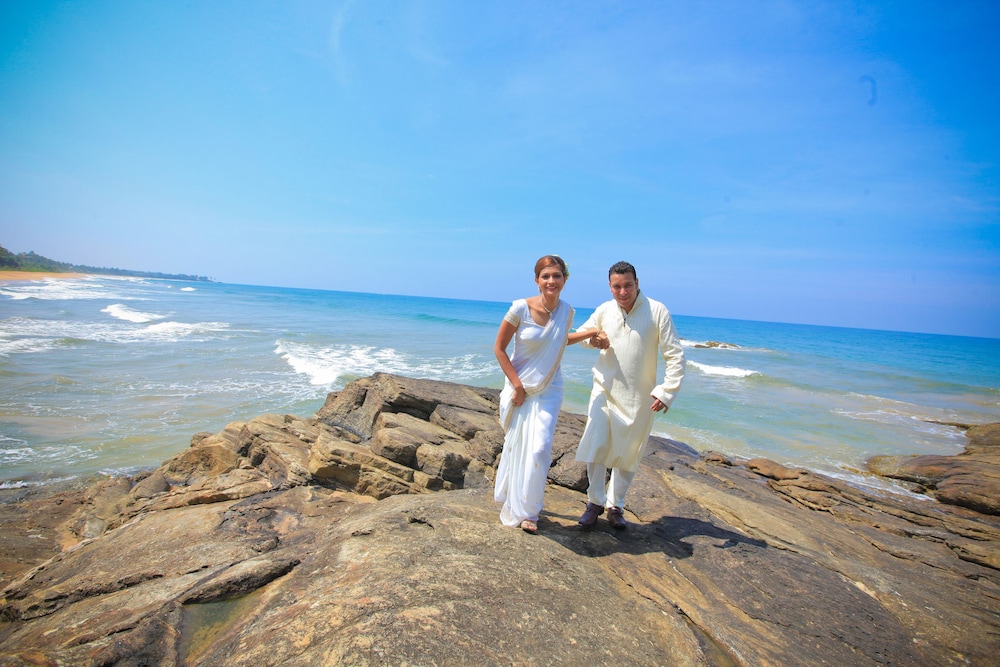 Outdoor wedding area