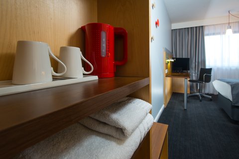 Coffee and tea making facilities available in every room.