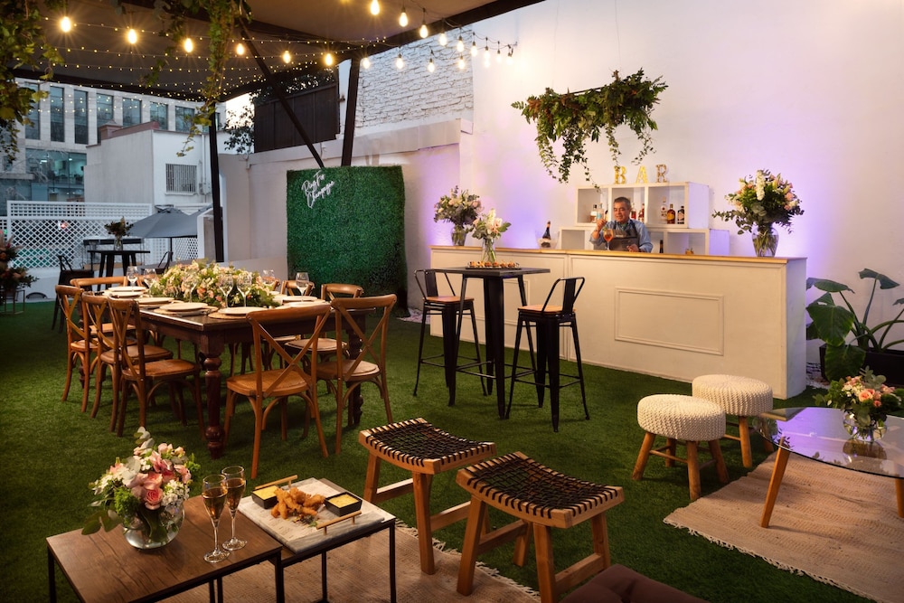 Outdoor wedding area