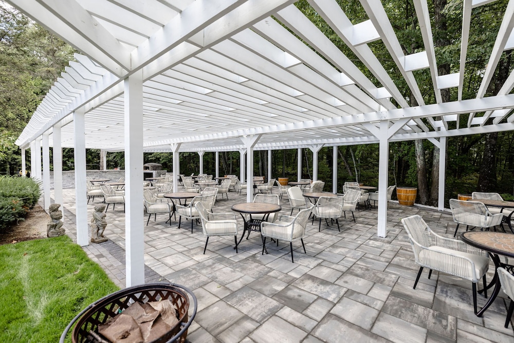 Outdoor wedding area