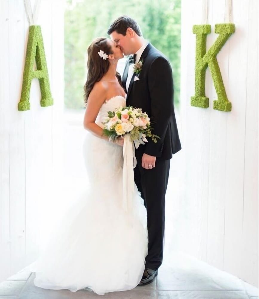 Outdoor wedding area