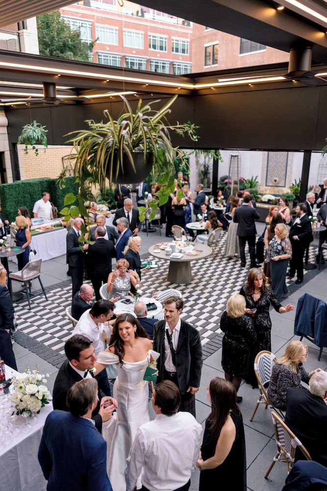 Outdoor wedding area