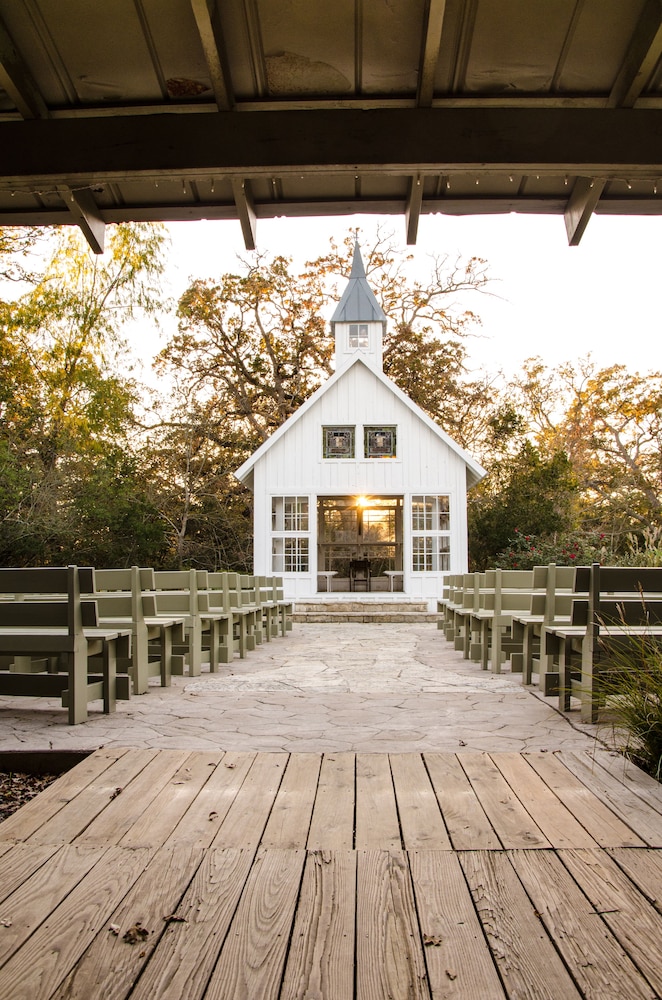 Outdoor wedding area