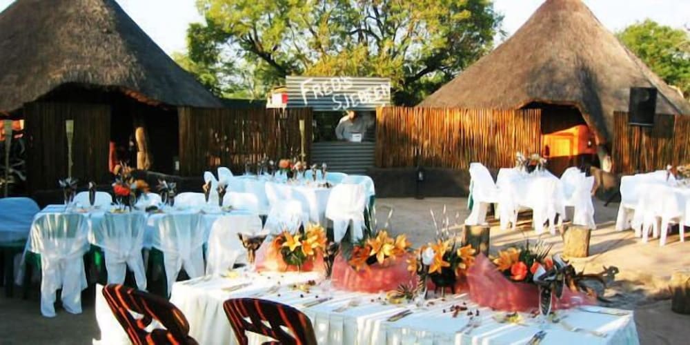 Outdoor wedding area