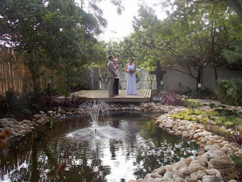 Outdoor wedding area