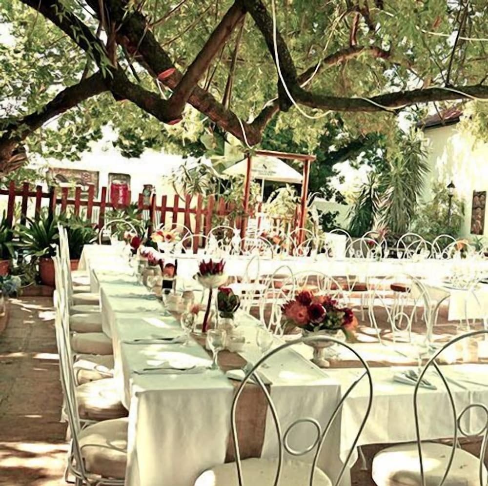 Outdoor wedding area