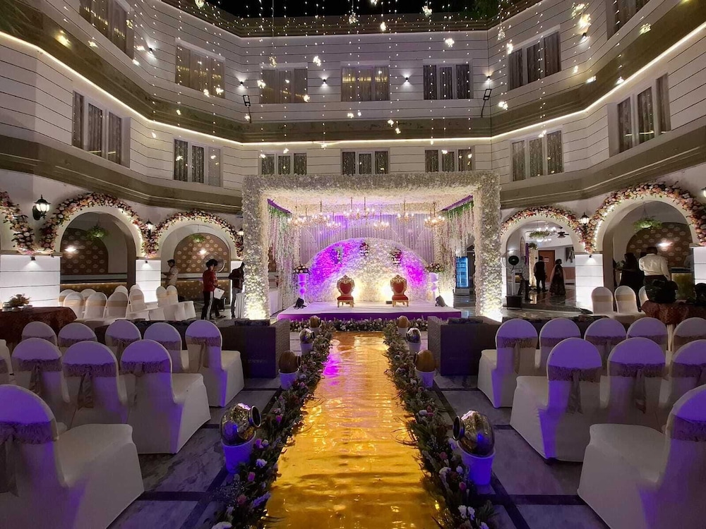 Outdoor banquet area