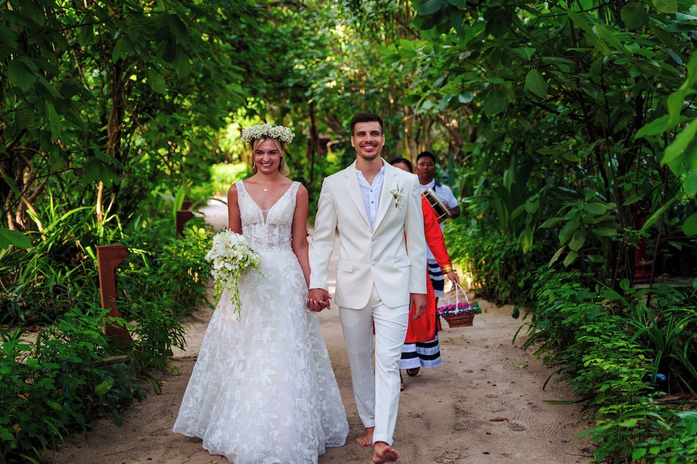 Outdoor wedding area