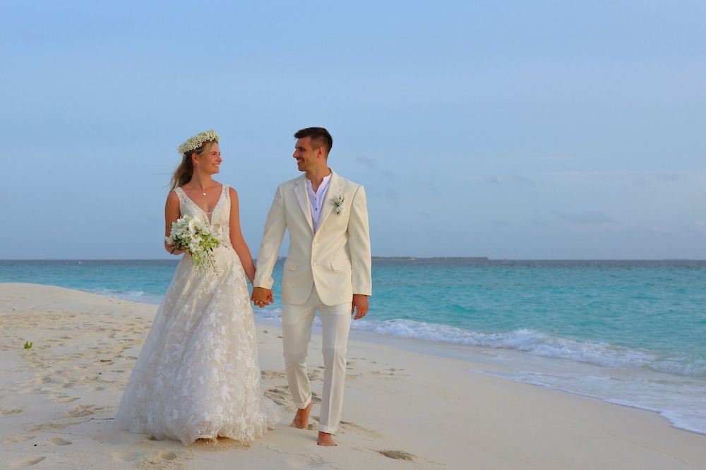 Outdoor wedding area