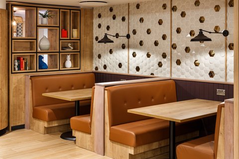 Our booths are the perfect work space, with plug sockets and Wifi
