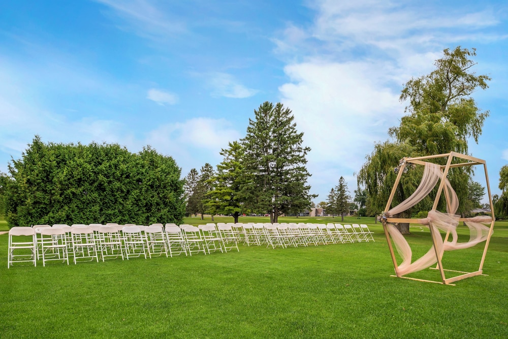 Outdoor wedding area