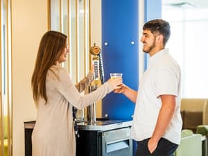 thumbnail: Manager's Reception with complimentary beer, wine, and snacks