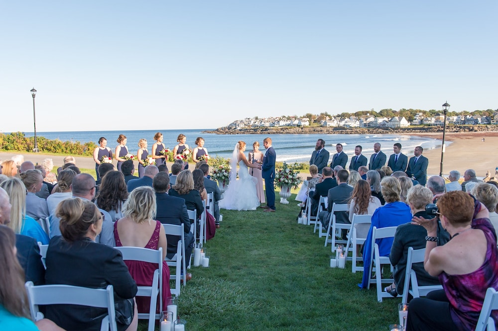 Outdoor wedding area