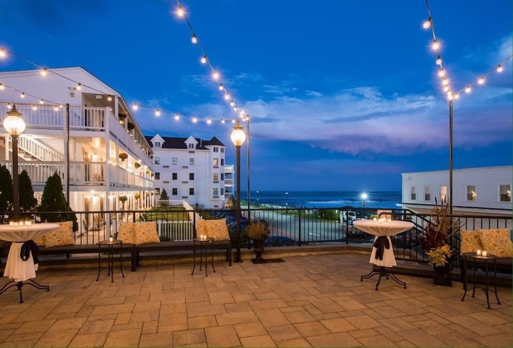 Outdoor banquet area