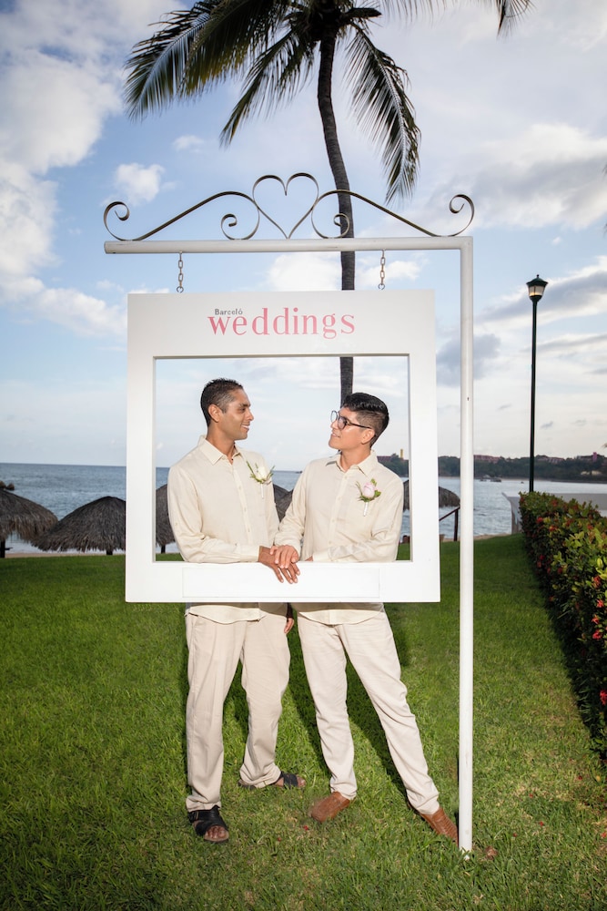 Outdoor wedding area