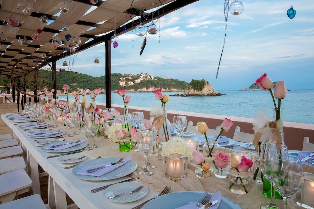 Outdoor wedding area