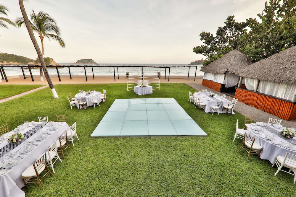 Outdoor wedding area