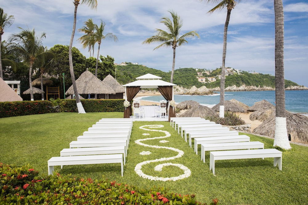 Outdoor wedding area