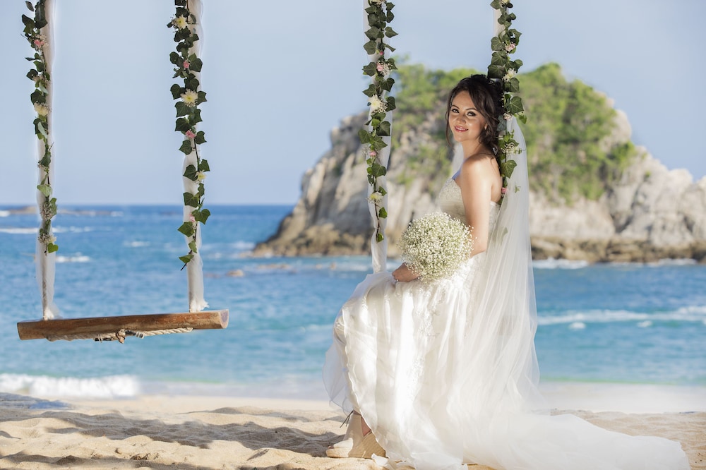 Outdoor wedding area