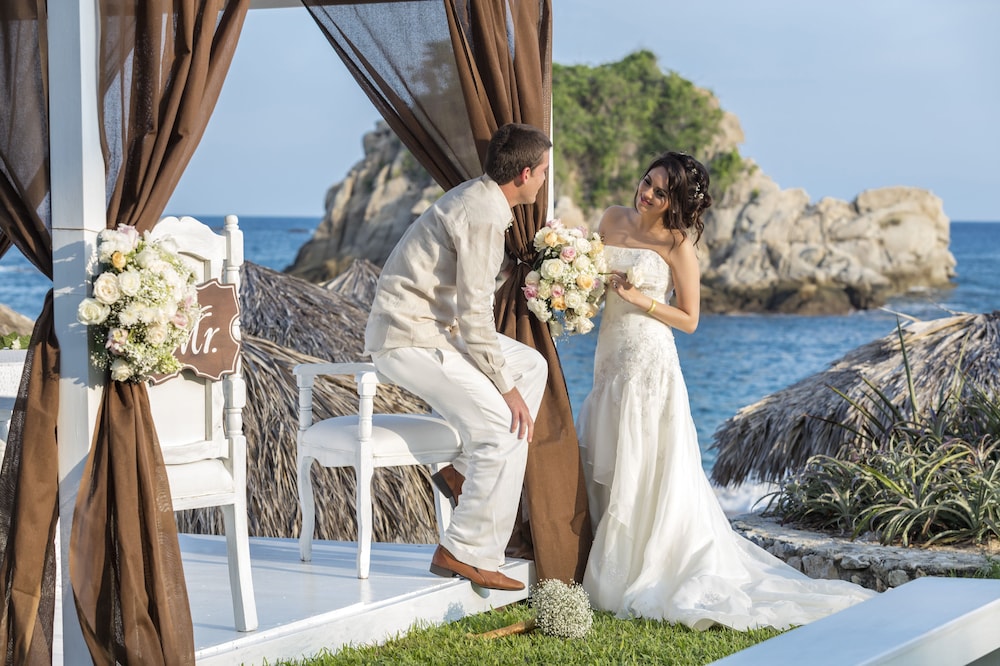 Outdoor wedding area