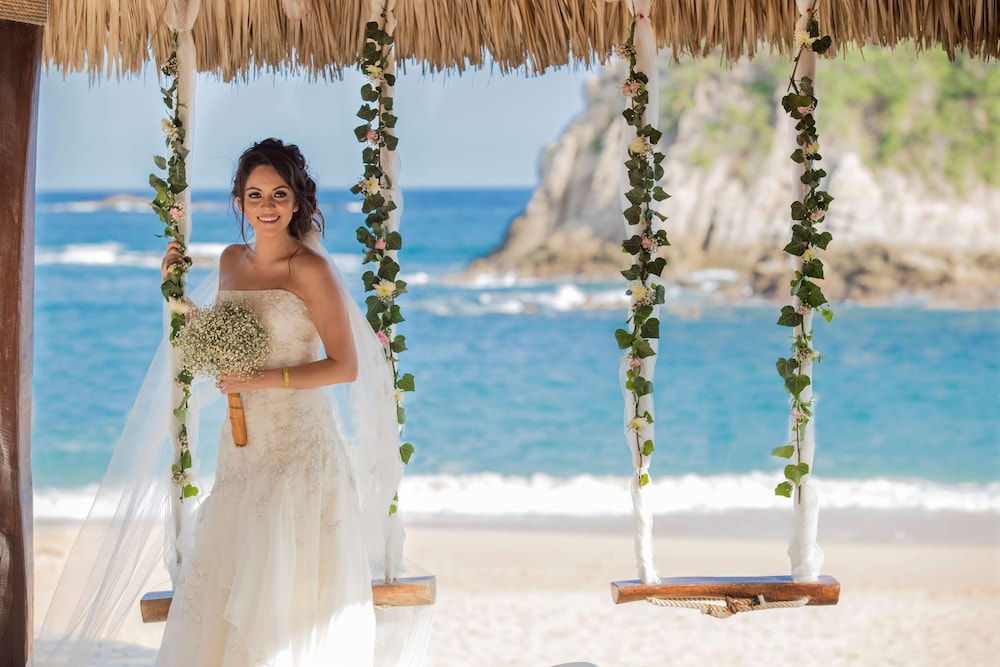 Outdoor wedding area