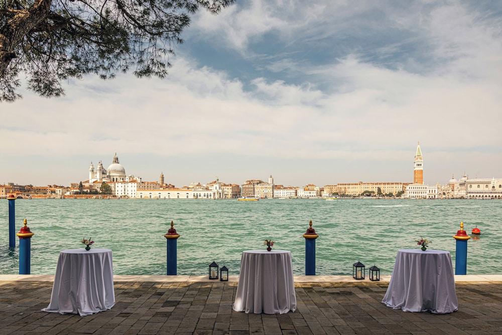 Outdoor banquet area