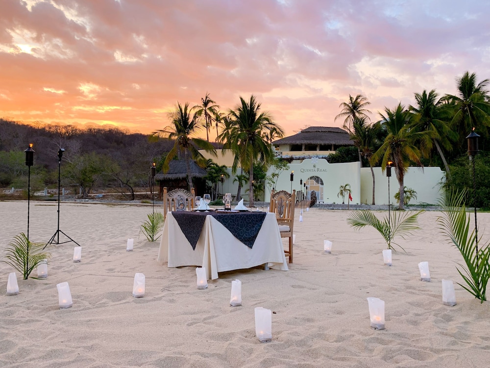 Outdoor banquet area