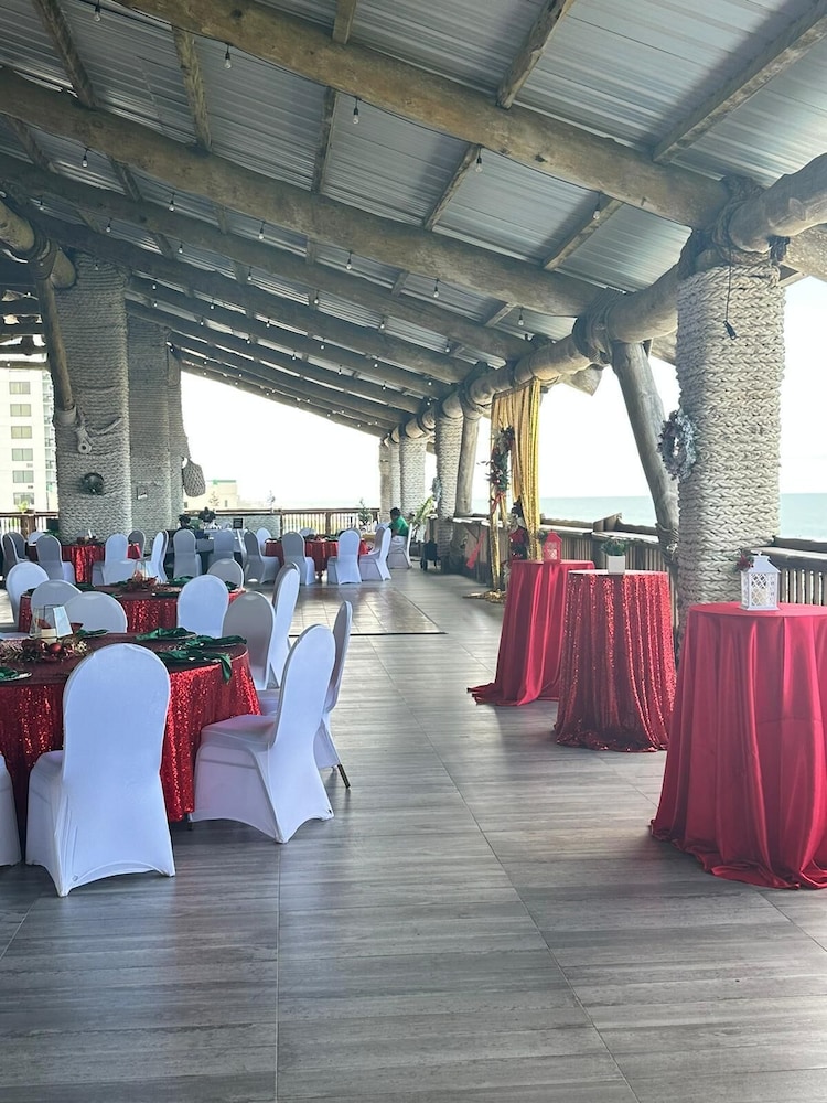 Outdoor wedding area