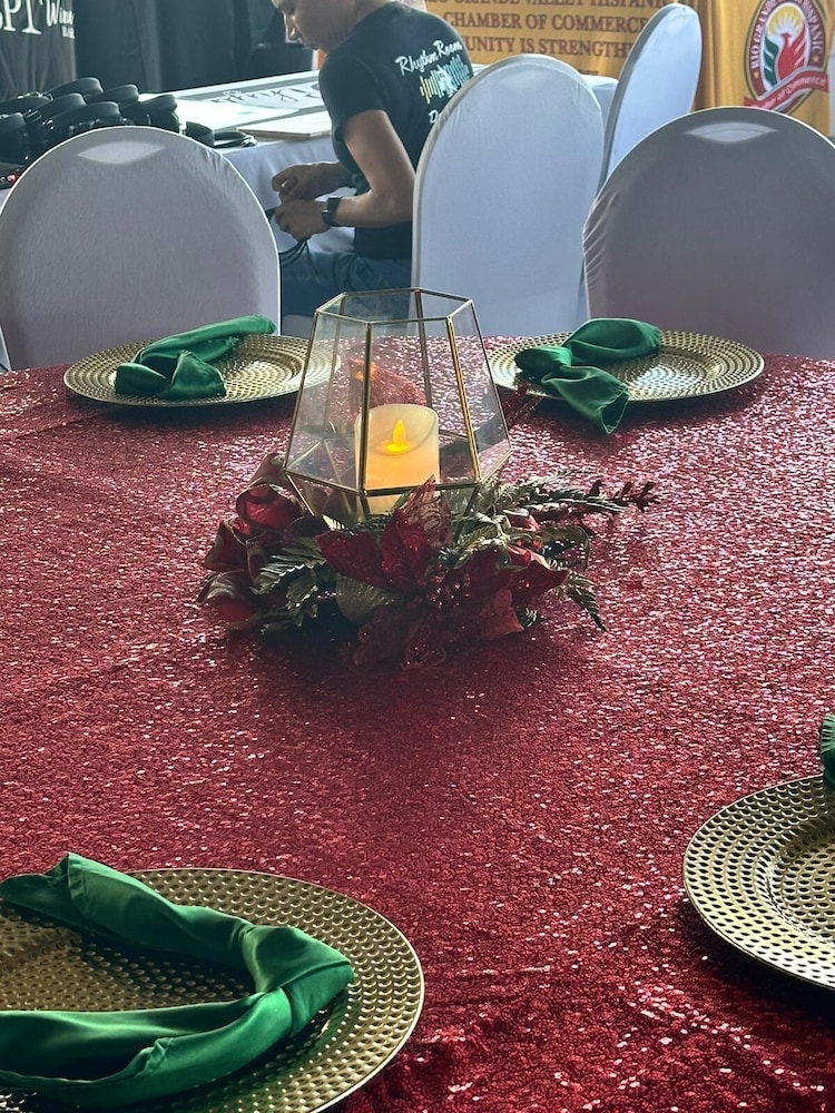 Outdoor wedding area