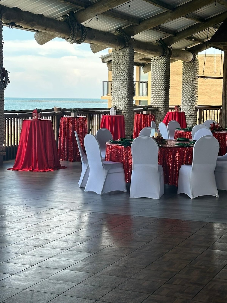 Outdoor wedding area