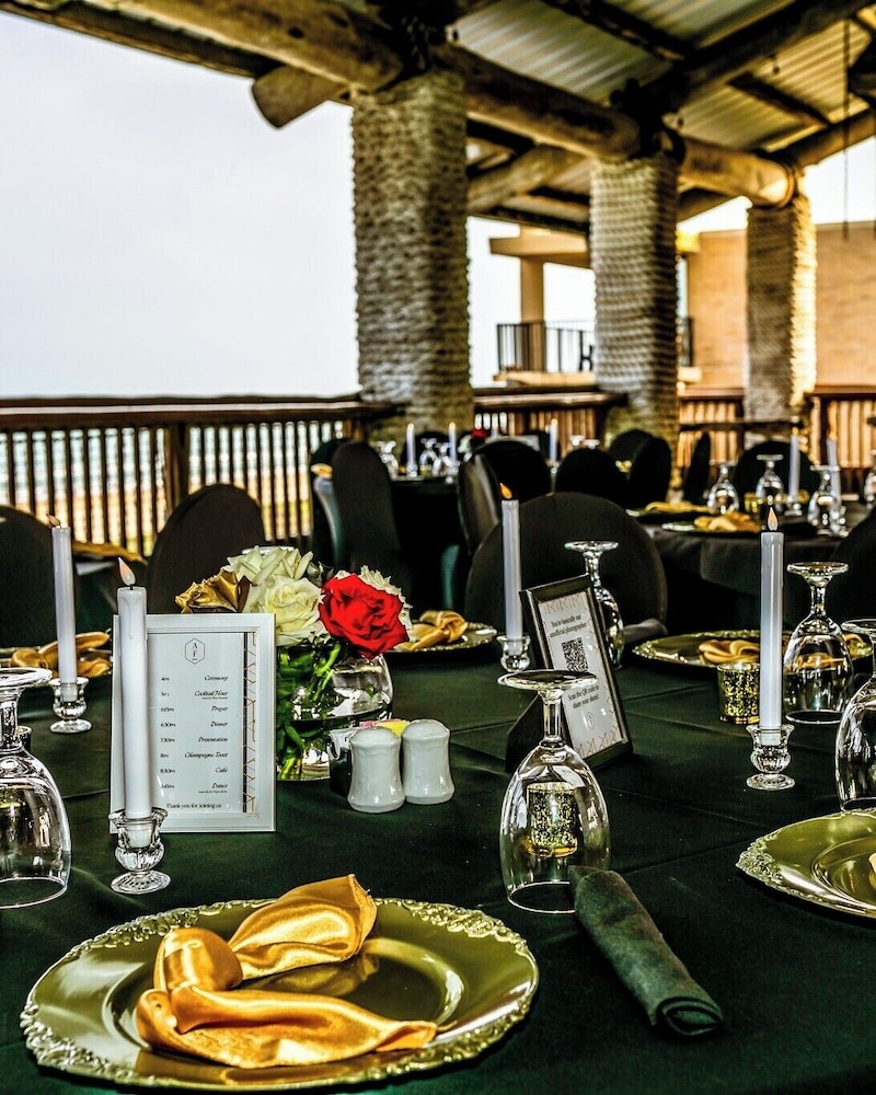 Outdoor wedding area