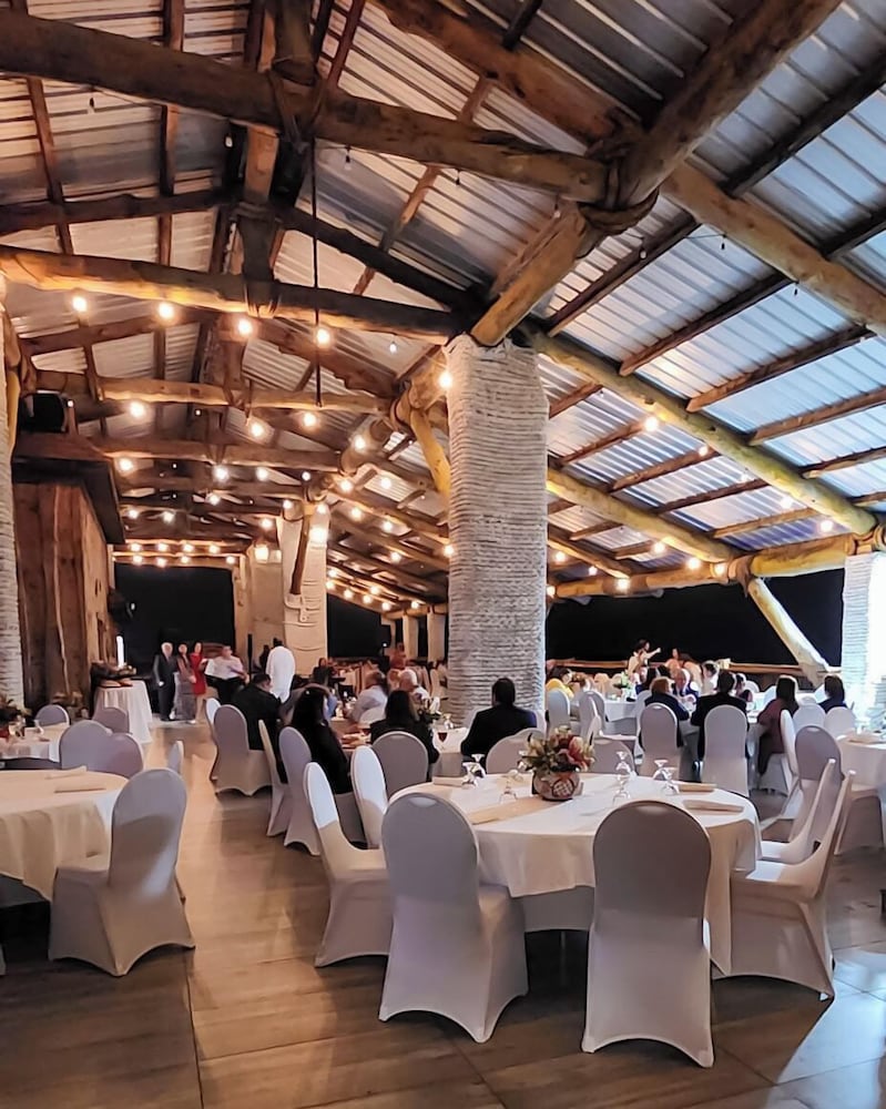 Outdoor wedding area