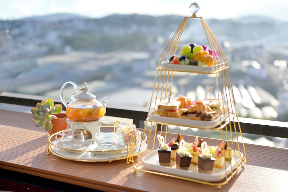 Outdoor wedding area