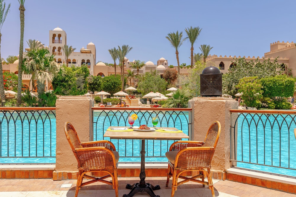 Outdoor banquet area