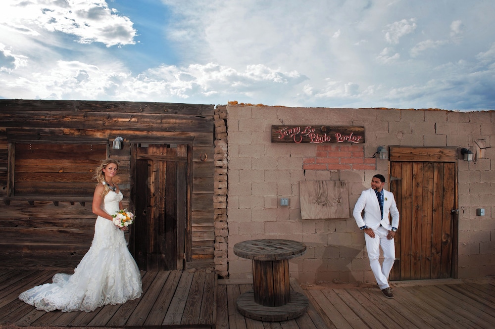Outdoor wedding area