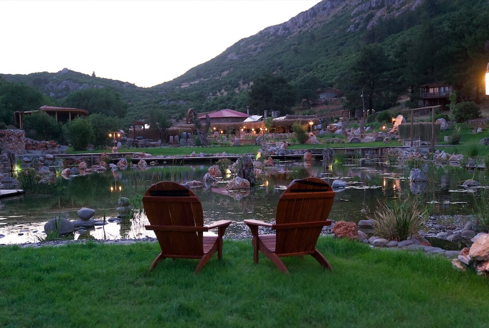 Outdoor banquet area