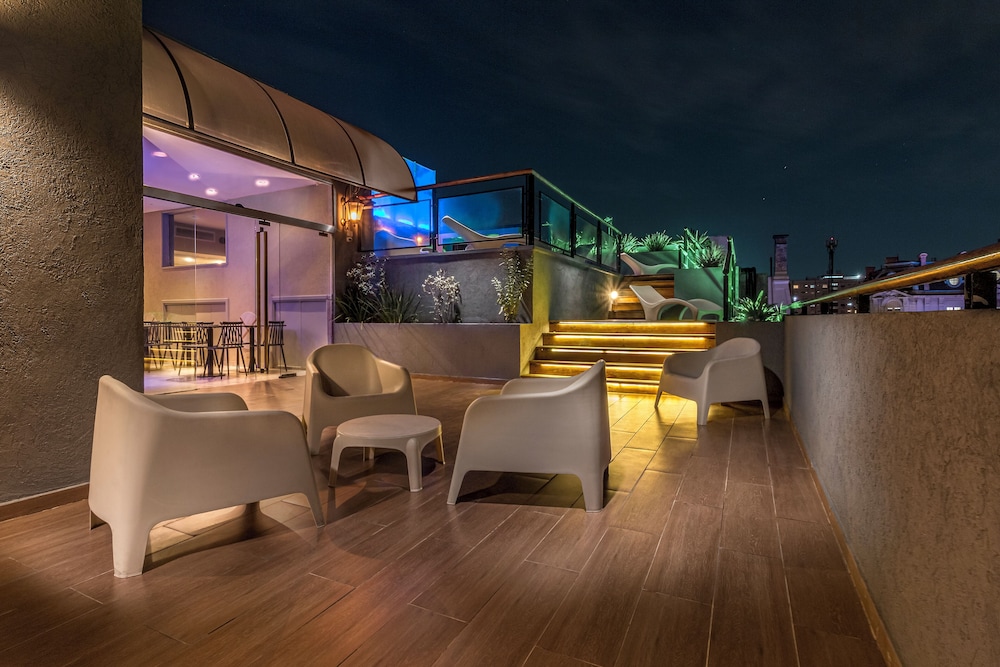 Outdoor banquet area