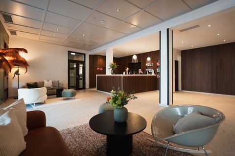 Welcoming front desk area at Holiday Inn Innsbruck
