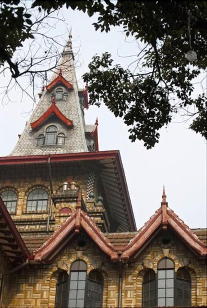 Outdoor wedding area