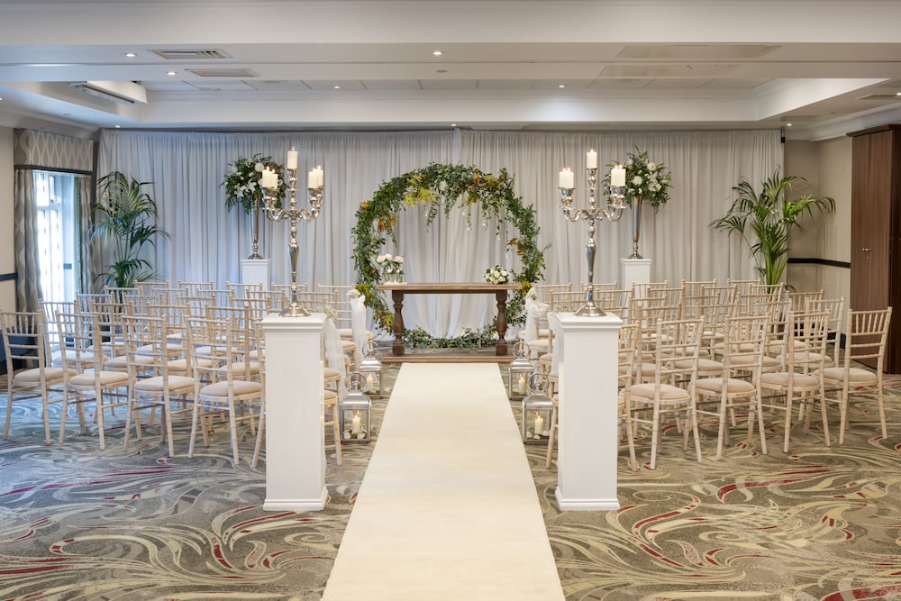 Outdoor wedding area