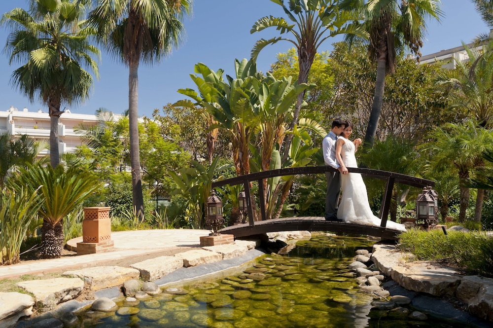 Outdoor wedding area